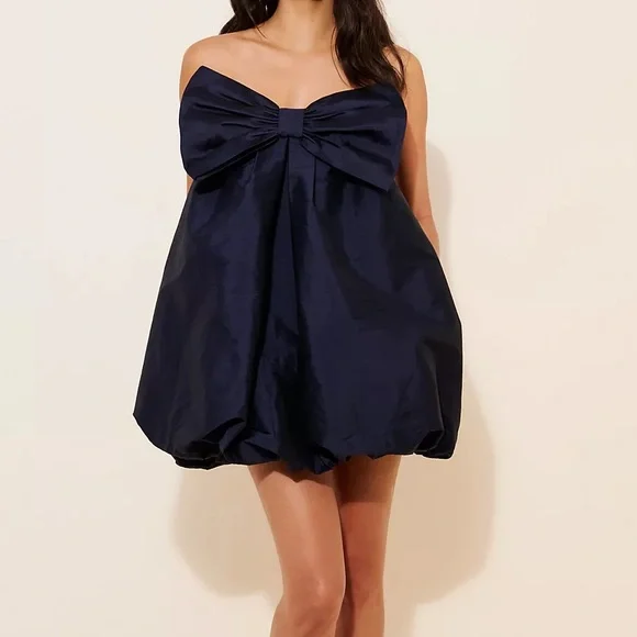 anthropologie blue bow dress MARINA LIGHT BLUE ASYMMETRIC CHIFFON MIDI DRESS | CULT MIA